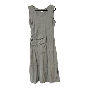 Cabi 5618 Womens Size Medium Gray Breeze Dress V Neck Maxi Sleeveless